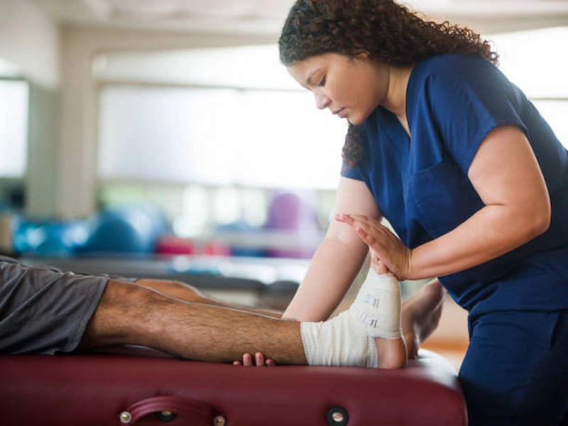 Rehab exercises improving strength and mobility.