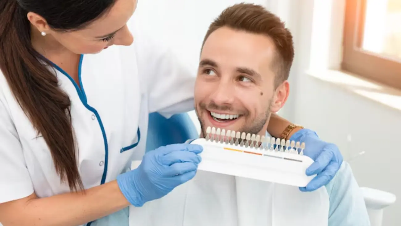 Patients receiving same day dental crowns in Doha
