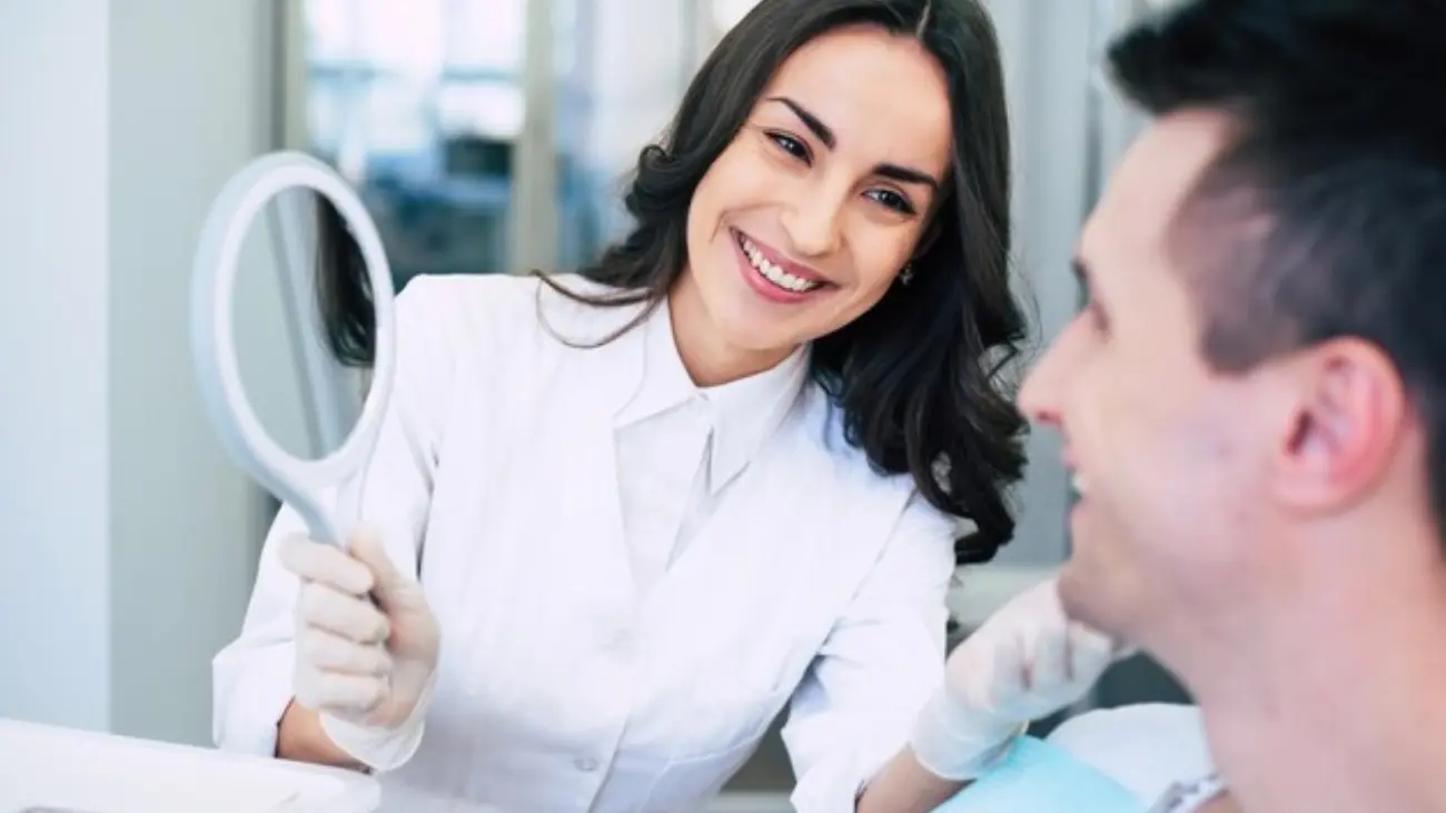 Ridge augmentation procedure showcasing dental results