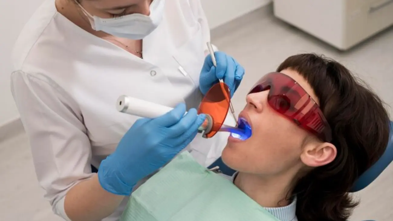 Professional dental cleaning at ATOS Medical Center