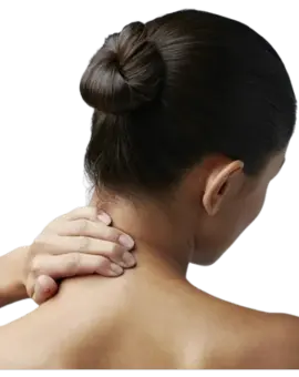 Physiotherapist treating a patient’s neck